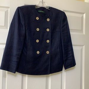 Cropped Linen jacket by Ralph Lauren Size 4